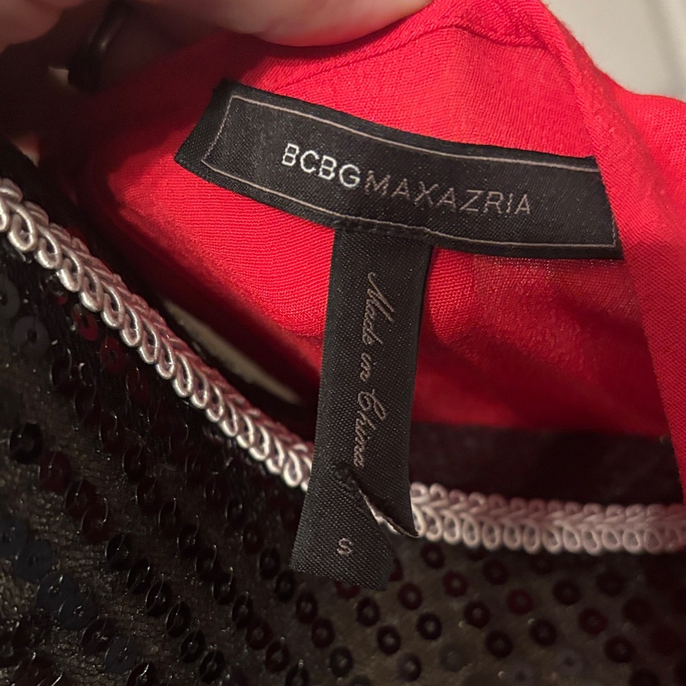 BCBGMaxAzria Red Emmlise Dress size small - Picture 2 of 5